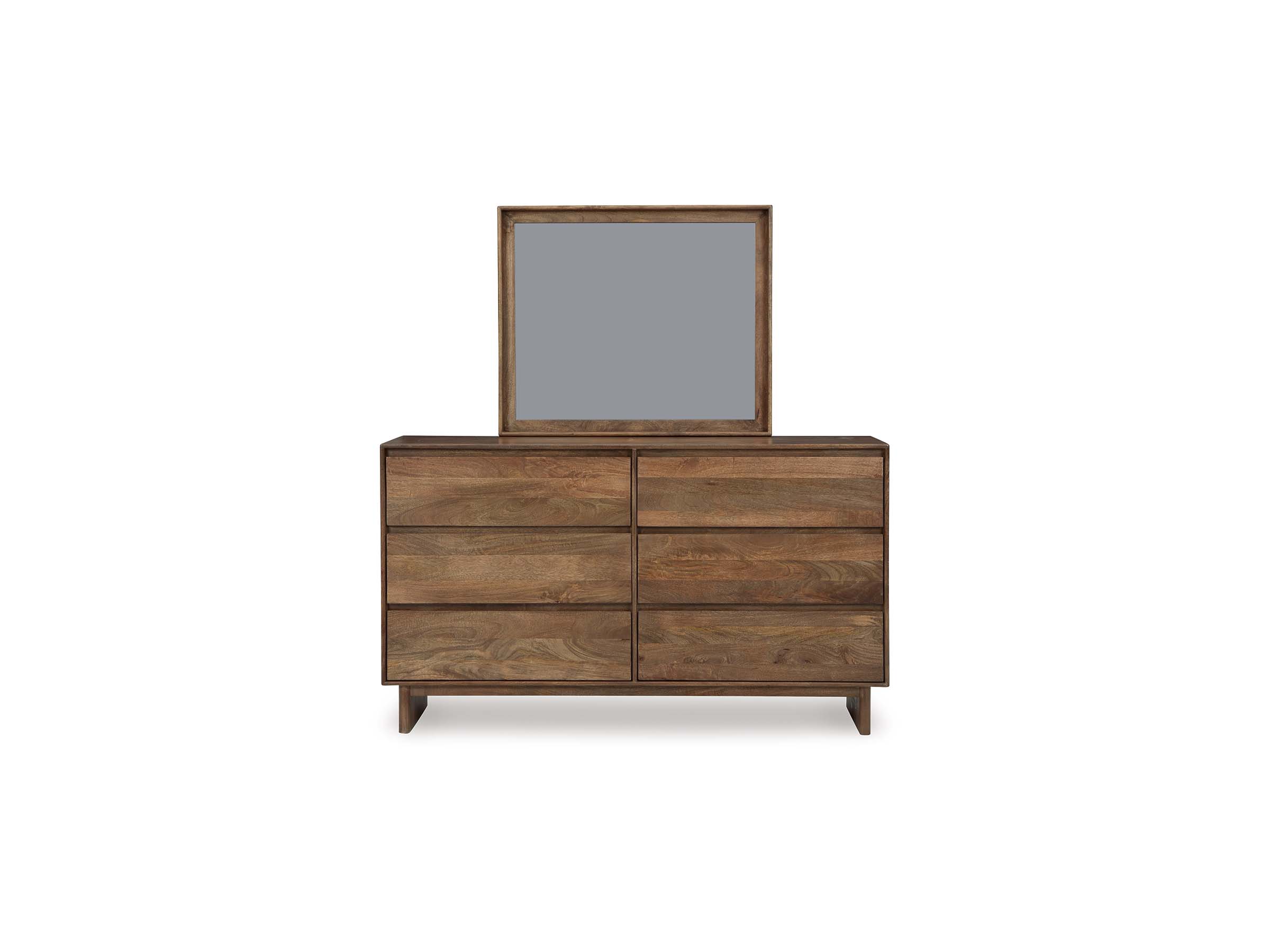 غرفة نوم مودرن من الخشب الطبيعي (Natural Solid Wood Bedroom Set)